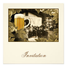 De vintage Uitnodiging van het Bier