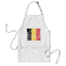 De vintage Vlag van België Schort