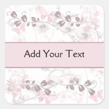 De Visies van de vlinder in Roze en Mauve Sticker