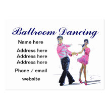 De Visitekaartjes van ballroom dansen