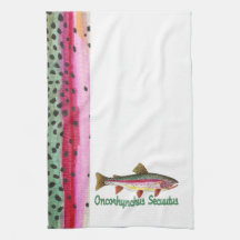 De Visser van de forel Keukenhanddoek
