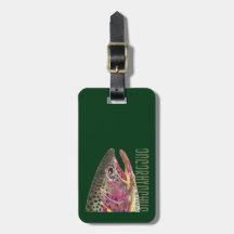 De Visserij van de forel Bagage Label