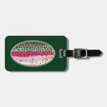 De Visserij van de forel Kofferlabel