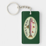 De Visserij van de forel Sleutelhanger