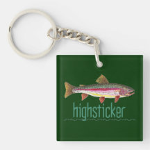 De Visserij van de forel Sleutelhanger