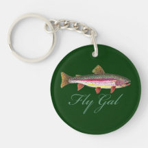 De Visserij van de forel Sleutelhanger