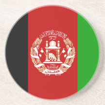 De Vlag van Afghanistan Onderzetter Voor Drinken