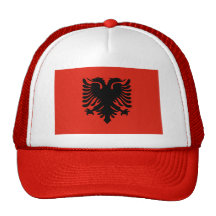 De Vlag van Albanië Pet