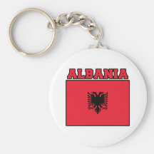 De Vlag van Albanië Sleutelhangers