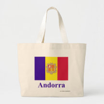 De Vlag van Andorra met Naam Tassen