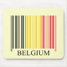 De Vlag van België van de streepjescode Muis Matten