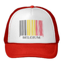 De Vlag van België van de streepjescode Trucker Petten
