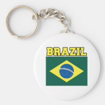 De Vlag van Brazilië Sleutel Hanger