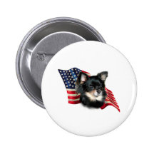 De Vlag van Chihuahua Speld Button