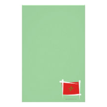 De Vlag van de Borstel van Marokko Briefpapier Papier