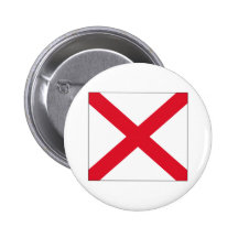 De Vlag van de Staat van Alabama Speld Buttons