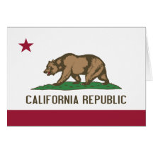 De Vlag van de Staat van Californië Kaart