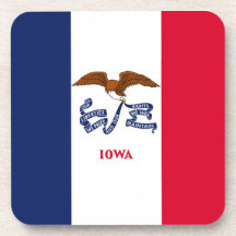 De Vlag van de Staat van Iowa Bier Onderzetter