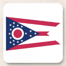 De Vlag van de Staat van Ohio Bier Onderzetter