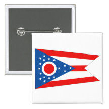 De Vlag van de Staat van Ohio Speld Buttons