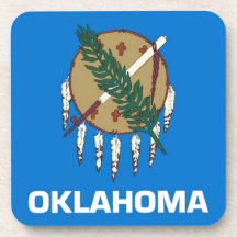 De Vlag van de Staat van Oklahoma Drankjes Onderzetters