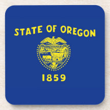 De Vlag van de Staat van Oregon Drankjes Onderzetters