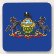De Vlag van de Staat van Pennsylvania Onderzetter