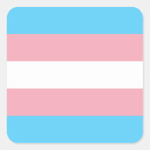 De Vlag van de Trots van de transsexueel Vierkant Stickers