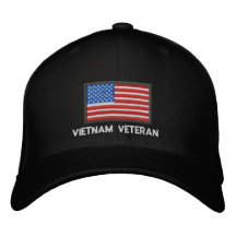 De Vlag van de V.S. - de Veteraan van Amerika - va Geborduurde Baseball Petten