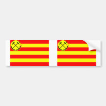 De vlag van Den Helder, Nederland Bumperstickers