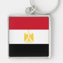 De Vlag van Egypte Sleutelhanger