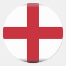 De Vlag van Engeland Ronde Stickers