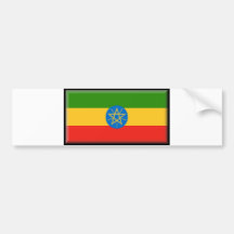 De Vlag van Ethiopië Bumpersticker