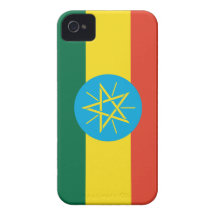 De Vlag van Ethiopië iPhone 4 Hoesje