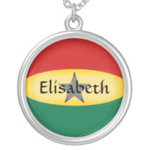 De Vlag van Ghana + Het Ketting van de naam