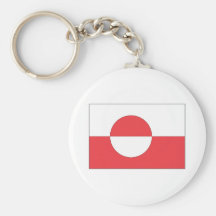 De Vlag van Groenland Sleutel Hanger