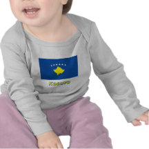 De Vlag van Kosovo met Naam T Shirts