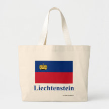 De Vlag van Liechtenstein met Naam Draagtassen