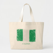 De Vlag van Nigeria van Grunge Tas
