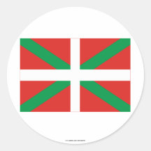 De vlag van País van Vasco (Euskadi) Stickers