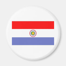 De Vlag van Paraguay Magneet