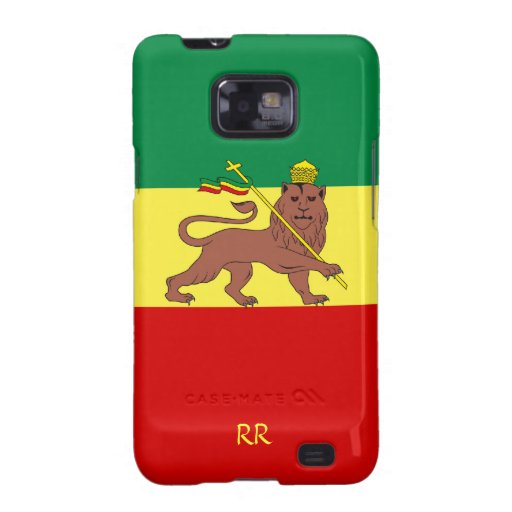 De Vlag van Rastafari van de Melkweg van Ethiopië  Galaxy SII Case