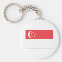 De Vlag van Singapore Sleutel Hanger