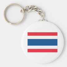 De Vlag van Thailand Sleutelhangers