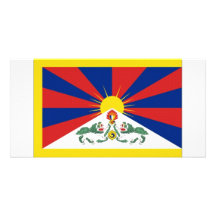 De Vlag van Tibet Fotokaart
