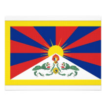 De Vlag van Tibet Persoonlijke Aankondiging