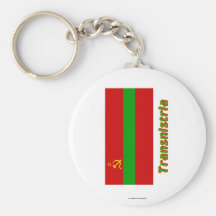 De Vlag van Transnistria met Naam Sleutel Hangers