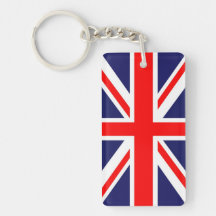De vlag van Union Jack Sleutelhangers