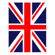 De vlag van Union Jack Wens Kaart