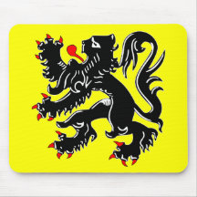 De vlag van Vlaanderen, België Muismat